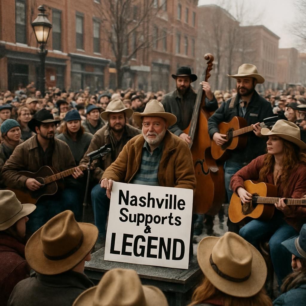 the country music community unites to support an iconic artist after a career-threatening injury, showcasing solidarity and hope for recovery.