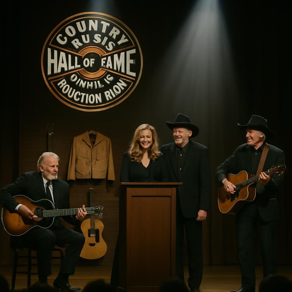 the country music hall of fame honors three legendary musicians in a prestigious induction ceremony, celebrating their lasting impact on country music history.